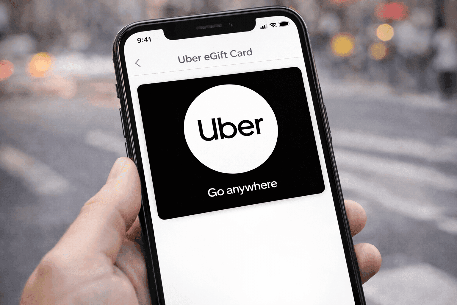 Uber eGift Card balance used in Uber app wallet for rides and Uber Eats