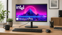 HP 22 inch all in one desktop computer with keyboard and mouse setup