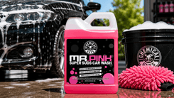Chemical Guys Mr. Pink Super Suds Car Wash Soap bottle on clean surface