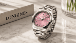 Luxury Longines Conquest 34MM Automatic Watch with stainless steel bracelet and blue dial