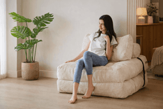 MAXYOYO Folding Sofa Bed adjustable floor chair with foldable mattress design